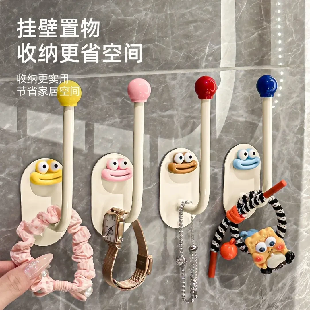 多巴胺发箍发圈收纳架挂钩发饰发夹皮筋粘钩头绳挂墙免打孔置物架