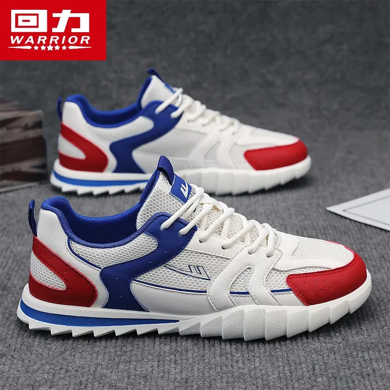 回力男鞋夏季2025新款休闲板鞋运动软底网面跑步小白透气低帮潮鞋