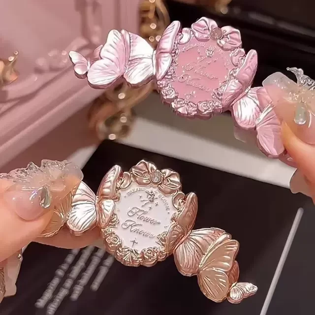 花知晓系列周边发夹合集 粉扑 小天使天鹅芭蕾蝴蝶云肩草莓发夹