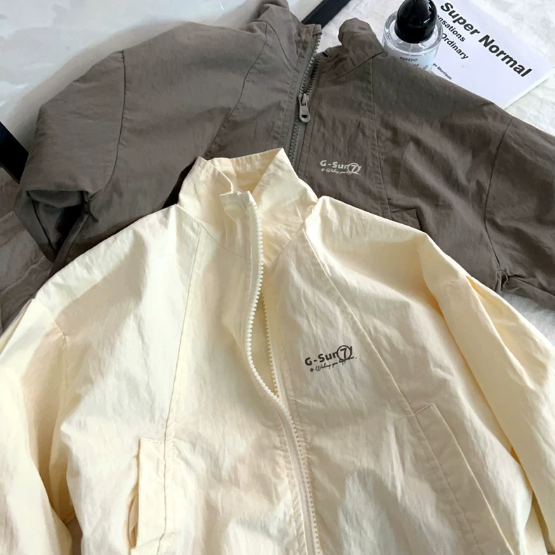 森系休闲范~韩国儿童洋气立领夹克衫 春季宝宝拉链双层外套潮