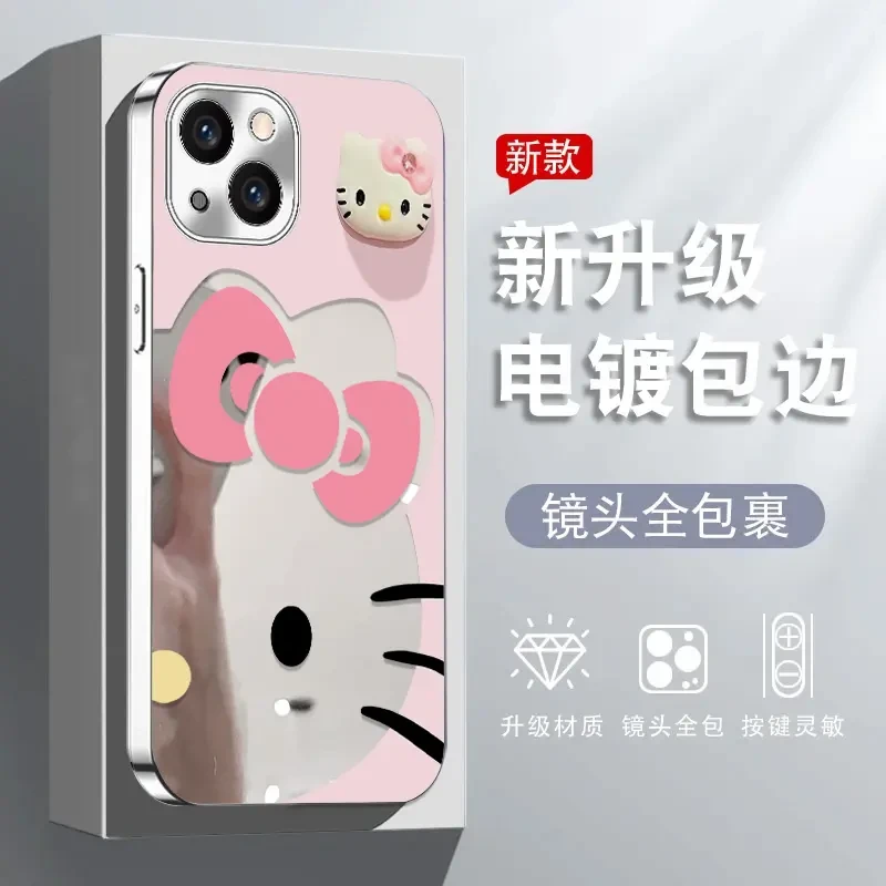 液态金属大头凯蒂适用苹果16手机壳iphone15华为oppo小米vivo防摔