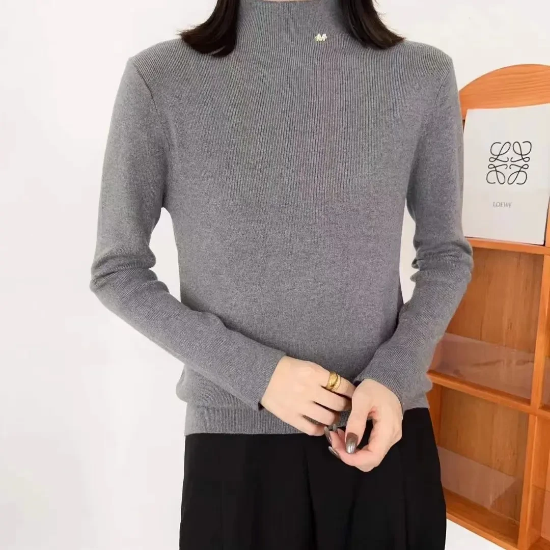 景景家 半高领百搭针织打底