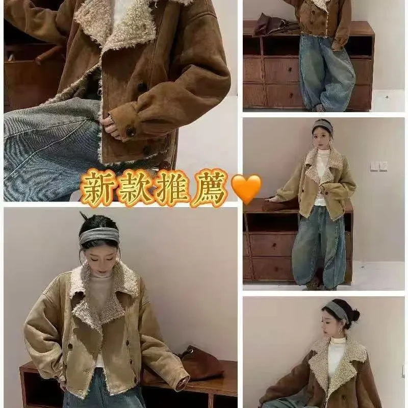 衣凡95120加绒冬季朋克风修身型休闲皮毛一体