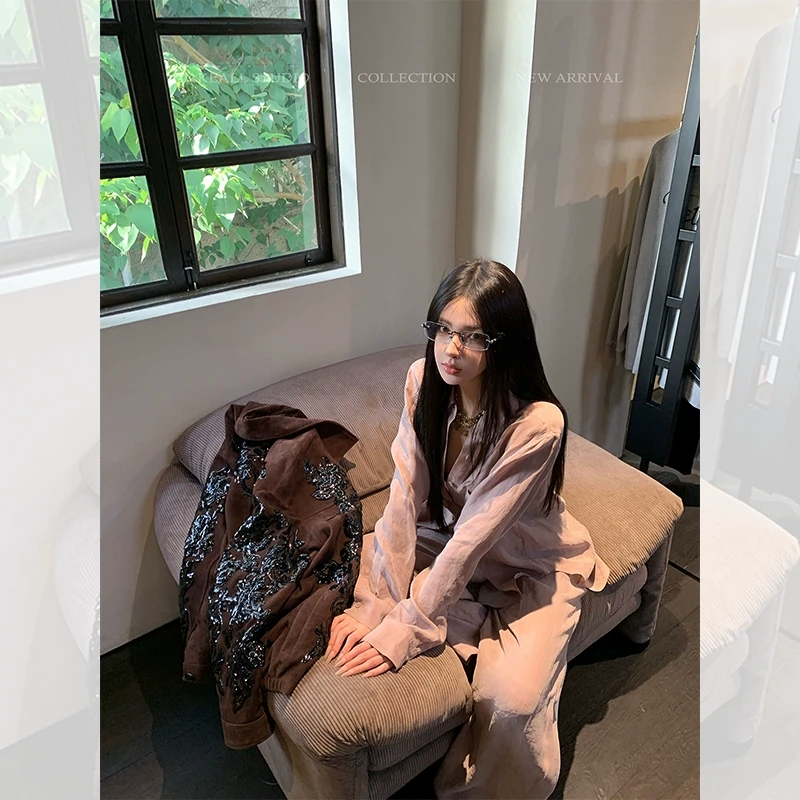 【日播专享五折】纸片人套装 極简好穿髙级感 衬衫/裤子 RD243024