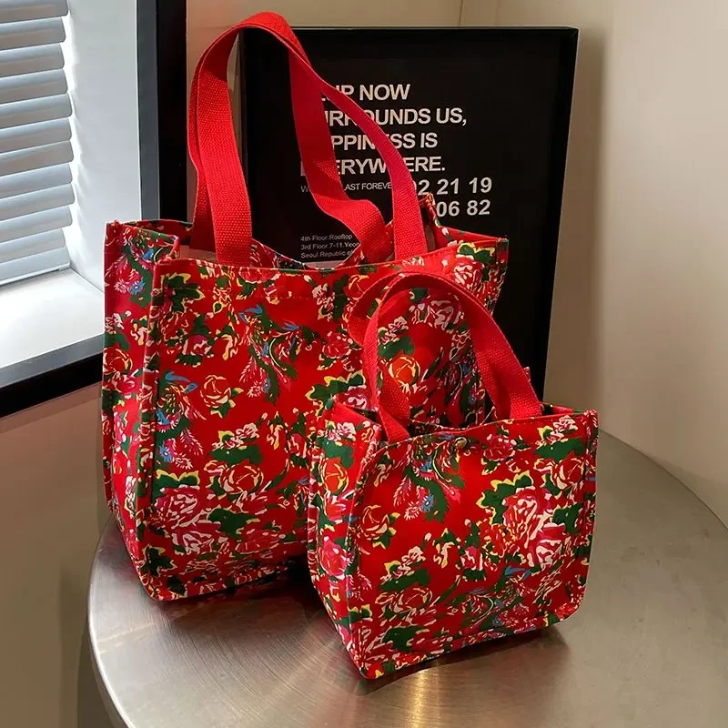 东北古风新款包包民族大花洋气个性大容量手提包单肩托特包女Q720