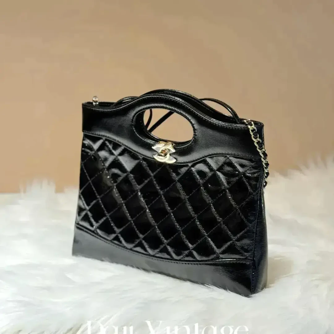 99新 Chanel/香奈儿 大吉中古/Chanel香奈儿黑金31bagmini斜挎包