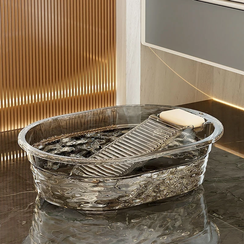 抢【送挂钩 加厚款】洗衣盆家用加深手洗神器多功能学生宿舍搓衣板