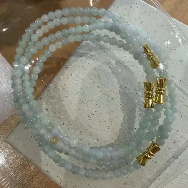 天然A货翡翠小米珠（库存4）（货号2409）