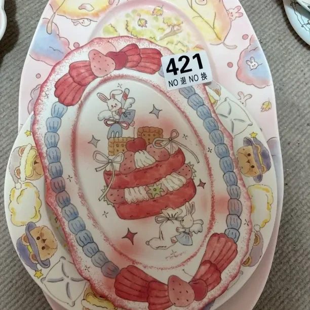 陶瓷工艺家用可蒸鱼大盘子哈哈哈哈哈