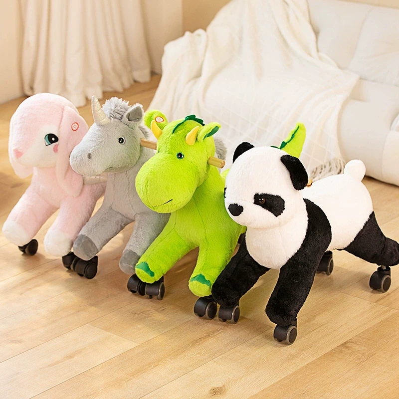 珍珠宝宝儿童溜溜车跳跳马玩具户外骑行宝宝婴儿小马周岁生日礼物