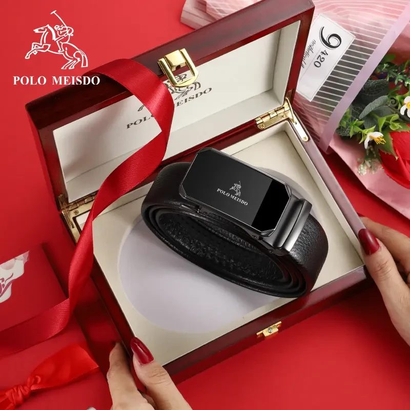 【520送礼】保罗美思得男士皮带男真皮自动扣腰带奢侈品牌裤带男潮