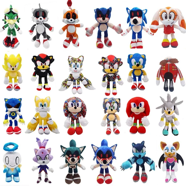 现货新款超级索尼克sonic毛绒玩具塔尔斯纳克刺猬公仔儿童礼物