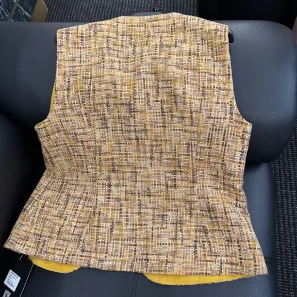 玳格——小香风马夹女常规款常规修身型秋季圆领薄款