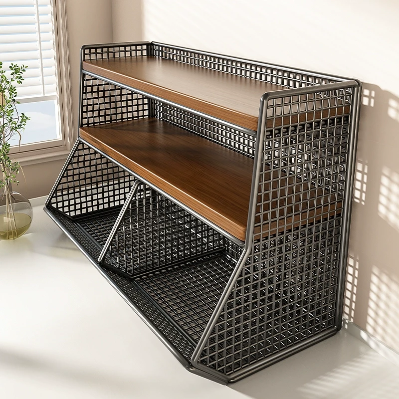 桌面置物架零食厨房收纳架餐桌台面多功能整理餐边柜上水杯分层盒