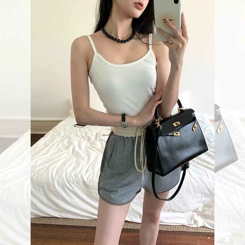 【叠穿吊带】背心女夏外穿时尚显瘦针织吊带背心 QB231021