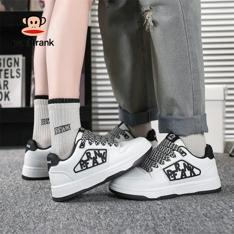 大嘴猴新款板鞋2025春季情侣鞋休闲百搭男鞋厚底运动情侣款小白鞋