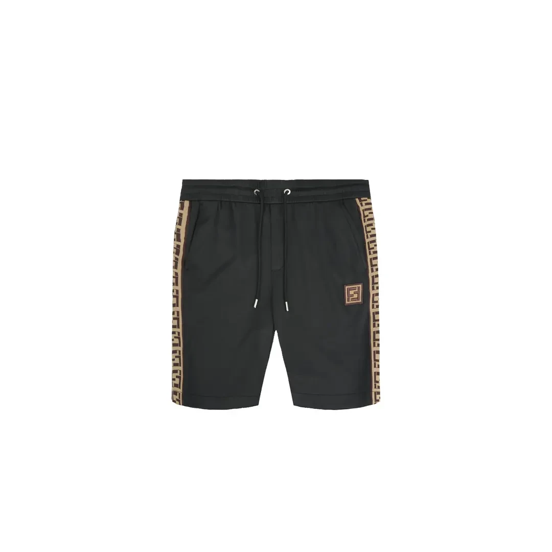 朗尼芬迪新款男士针织提花织带休闲短裤7319682325