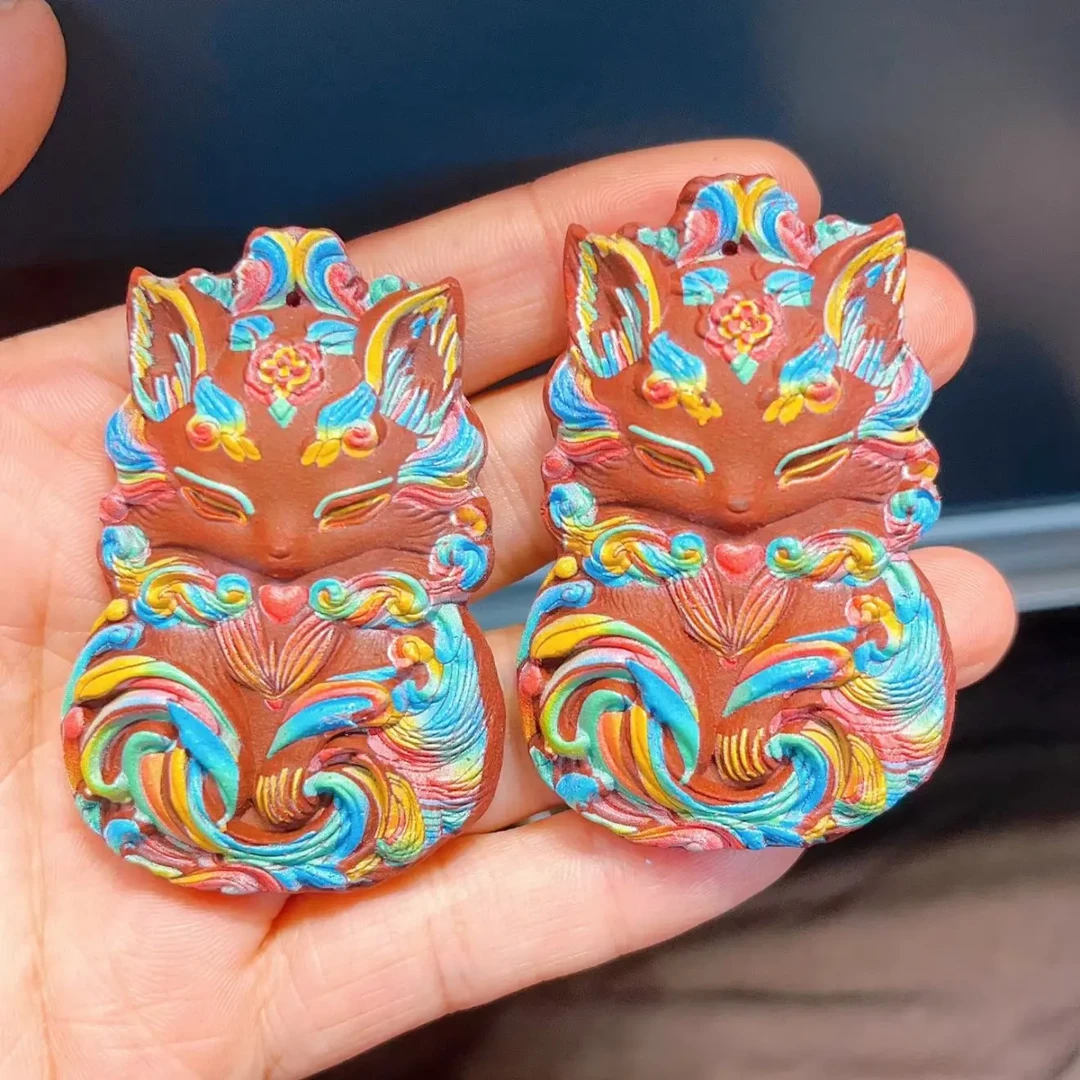 非遗合香花蕊夫人6、8mm搭配彩绘凤九设计款