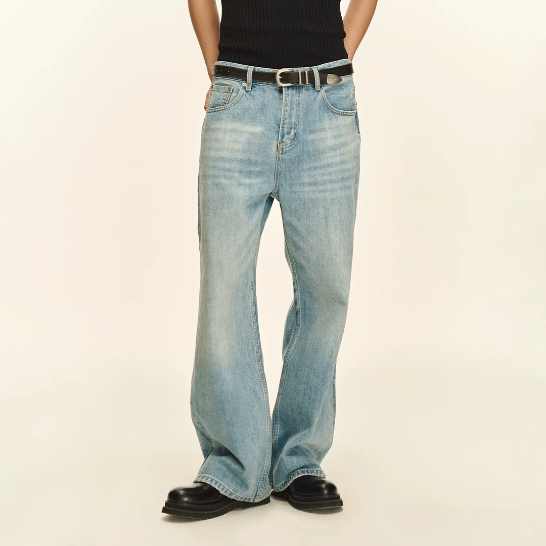 【25春夏】CLIMAX VISION怀旧蔚蓝洗水直筒牛仔裤无性别丹宁长裤