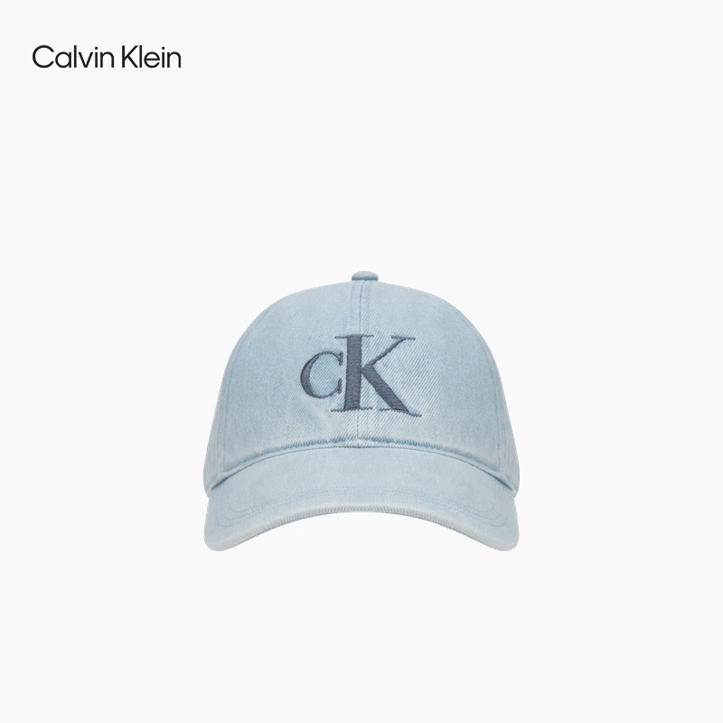 CK Jeans25春夏新款男女同款经典刺绣徽标潮流弯檐牛仔棒球帽礼物
