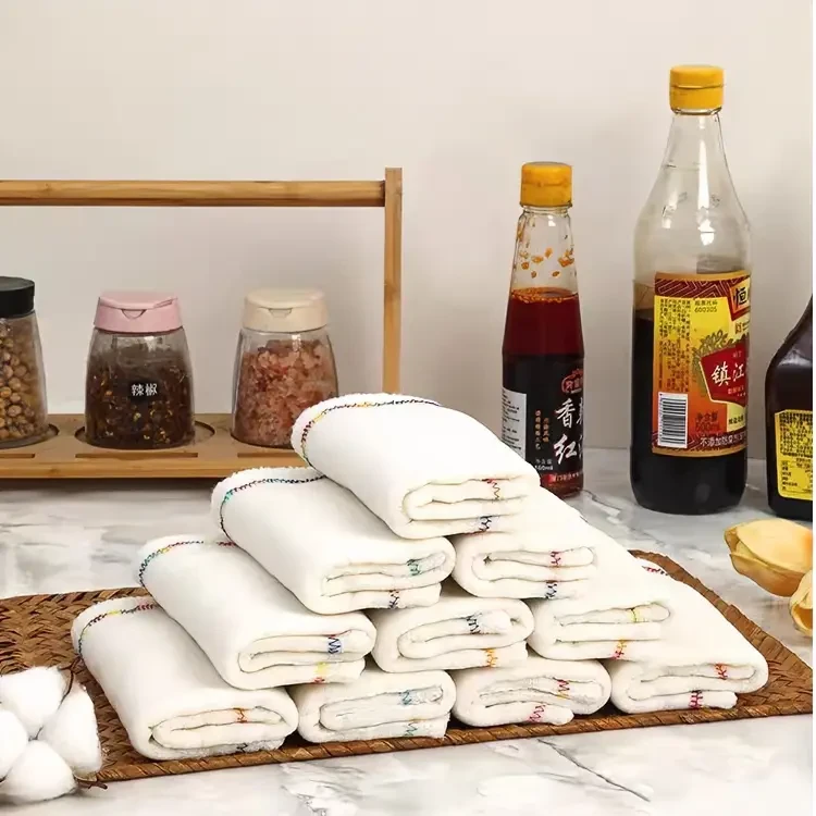 彩虹疏油抹布不掉毛不沾油易清洗春节大扫除刷碗布