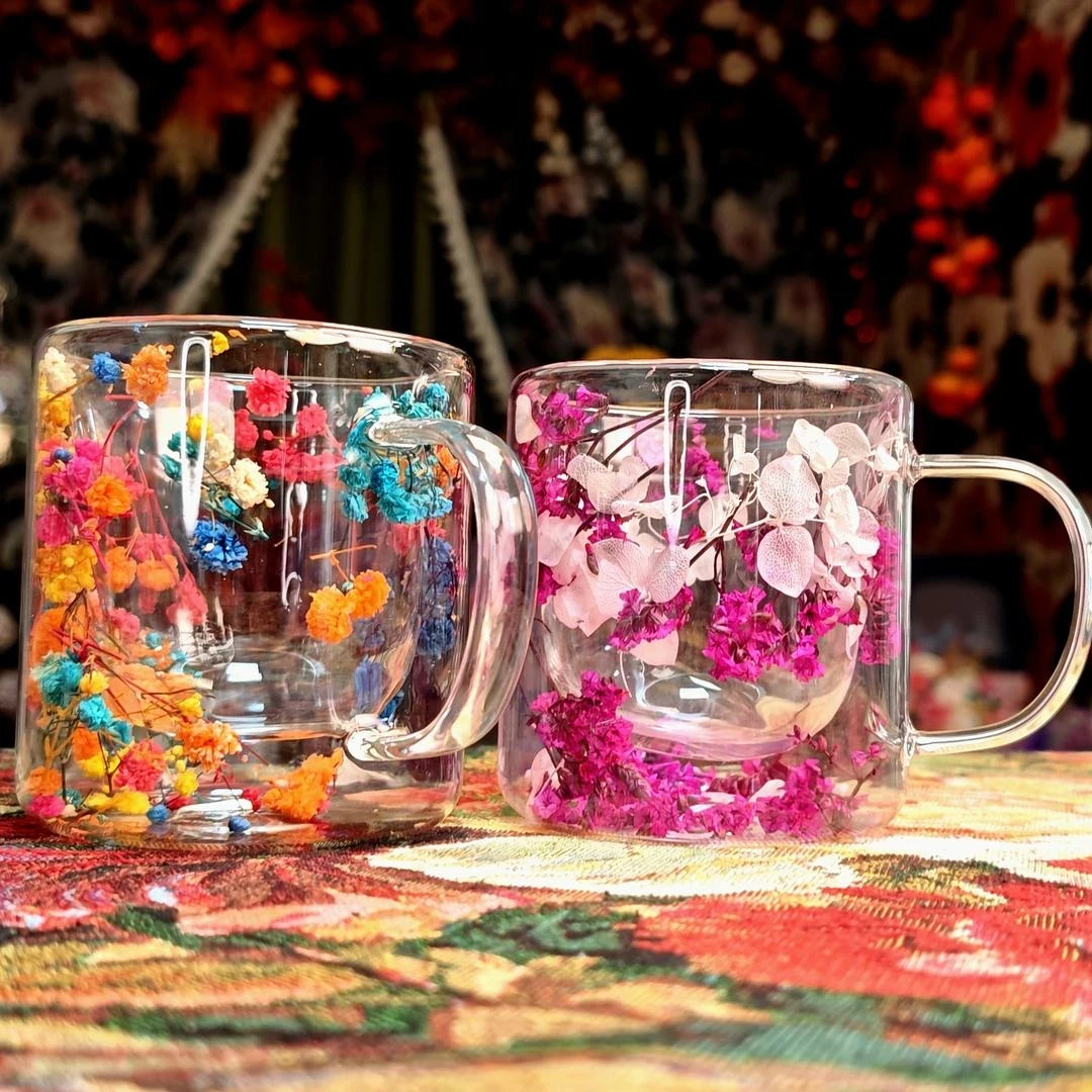 M045 现代化时尚质感家居水杯组合永生花水杯咖啡杯