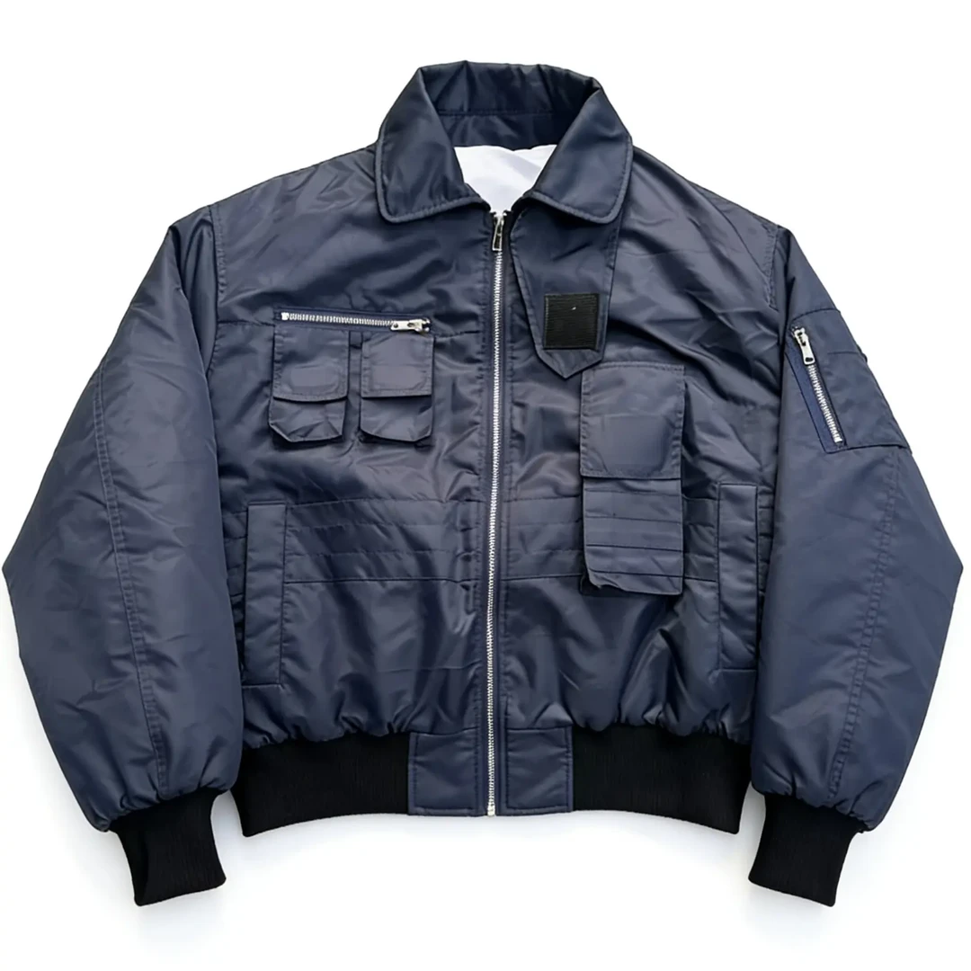 Vie La Cest“轰炸机”Cargo Bomber多口袋拉链棉服翻领飞行夹克Ma1