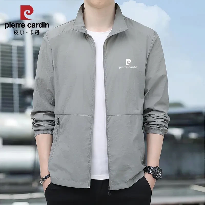 皮尔卡丹夏季轻薄男士防晒衣户外钓鱼防晒服夹克外套速干皮肤衣