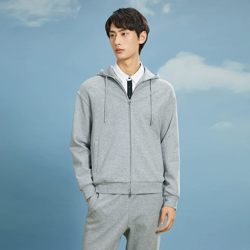 RAPIDO雳霹道春秋男子35周年印花休闲宽松拉链连帽外套CN3876A50