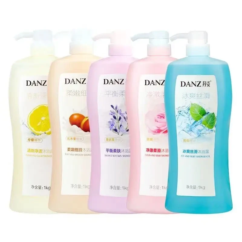 丹姿沐浴露薄荷冰爽丝滑滋润保湿持久留香清爽家庭大瓶沐浴乳正品
