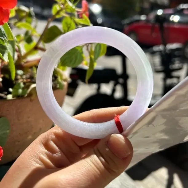 缅甸天然A货翡翠正圈手镯 带证书可定制高冰冰透