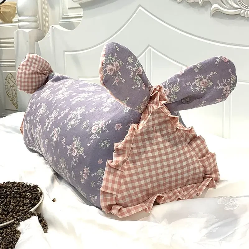 ins韩国博主风小碎花荞麦枕办公室沙发午睡枕寝室单人小枕头K582