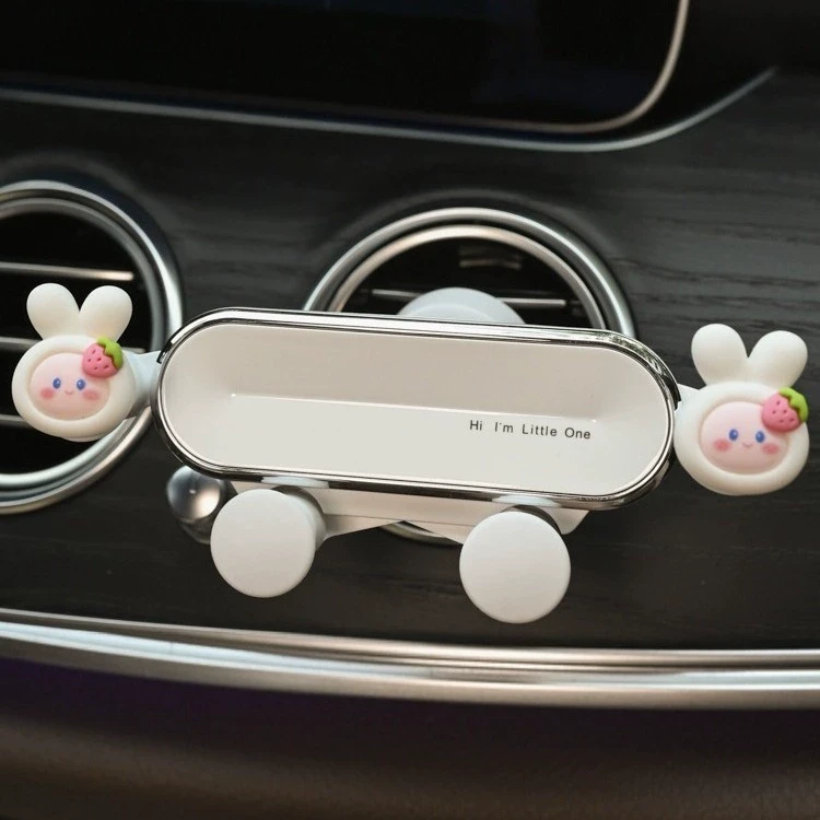 车载手机支架导航2024新款车上可爱车内出风口装饰汽车固定支撑架