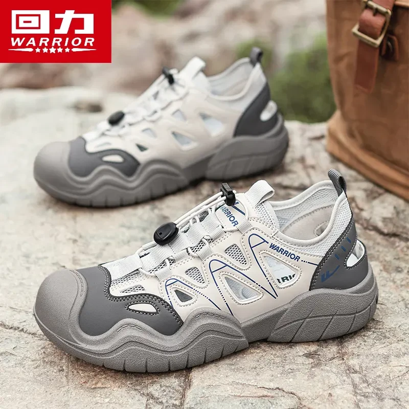 回力凉鞋男款2025新款夏季户外透气镂空运动溯溪登山鞋休闲沙滩鞋