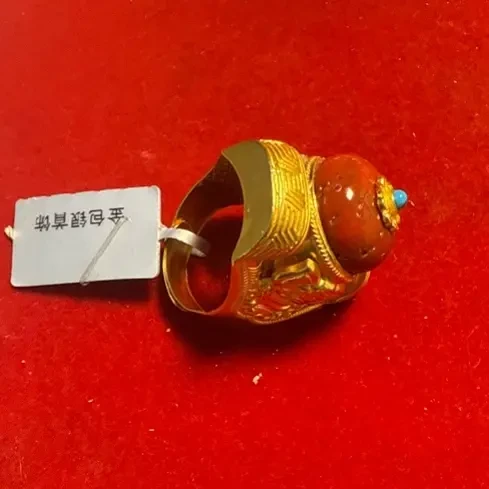 植物花卉金色饰品首饰气质活口猫眼珠藏族民族风