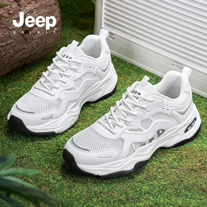 Jeepspirit吉普网面鞋透气夏季跑步鞋户外男鞋舒适潮鞋时尚休闲鞋