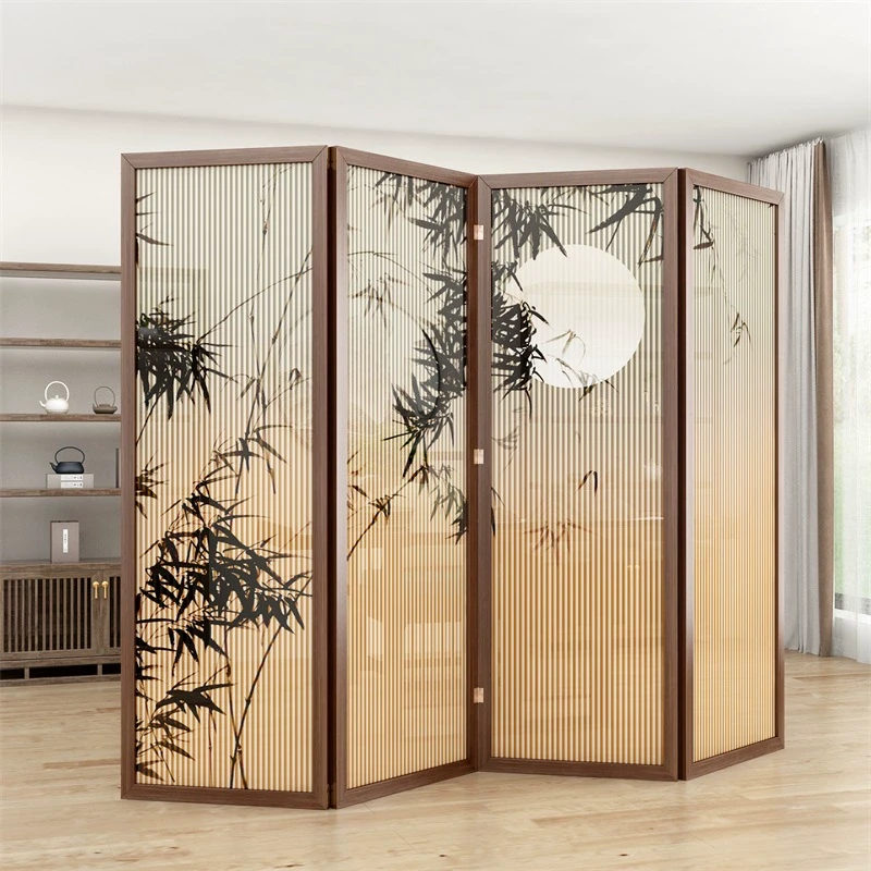 高档实木中国风屏风隔断玄关客厅折叠移动新中式房间分割神器卧室