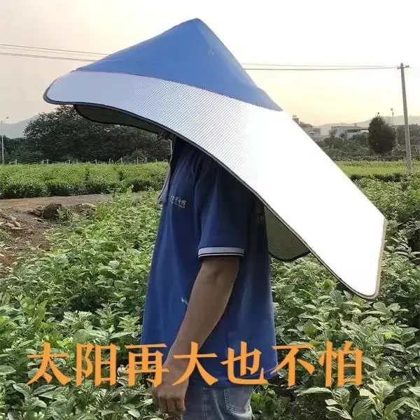 【钓鱼神器】夏宽檐帽子茉莉花帽子防雨采茶帽子防紫外线防晒帽干活