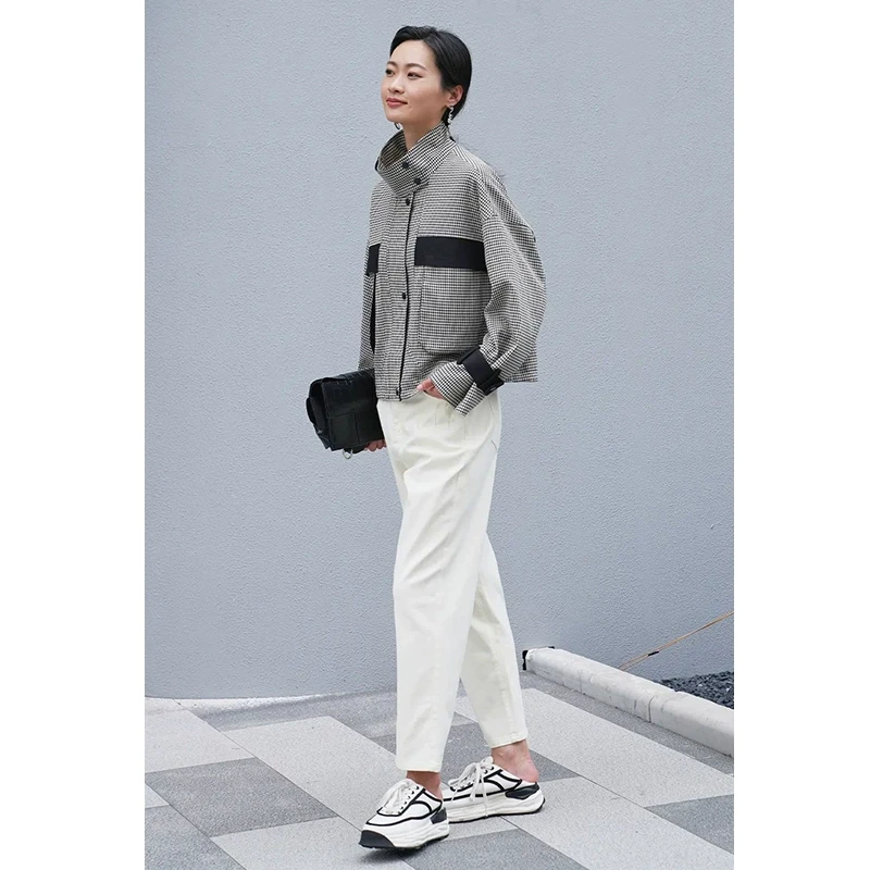 【艾尔】韩系基础款宽松时尚牛仔裤2025春季新款专柜撤柜女装