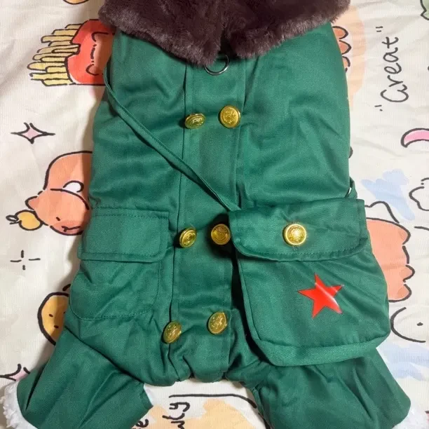 秋冬东北大棉袄加厚针织猫狗宠物保暖棉服