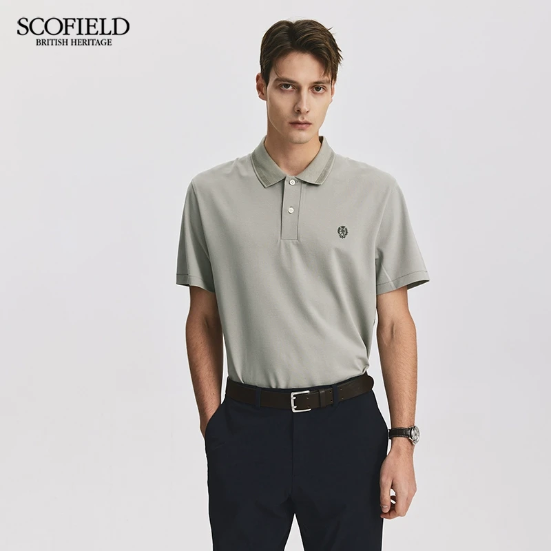 【凉感】SCOFIELD男士夏季新款简约休闲翻领舒适短袖POLO衫
