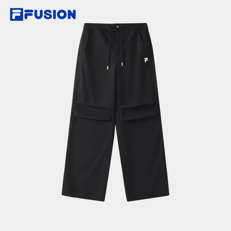 斐乐女装春季时尚宽松舒适百搭直筒梭织长裤T11W517802