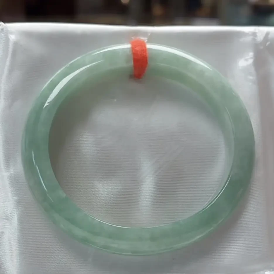 A51贵妃镯51.5 天然缅甸手镯 检测费不退