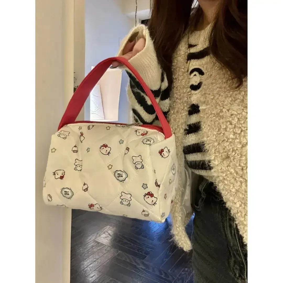 2025年新款kt猫大容量化妆包便携收纳包洗漱包超可爱小众手提包女