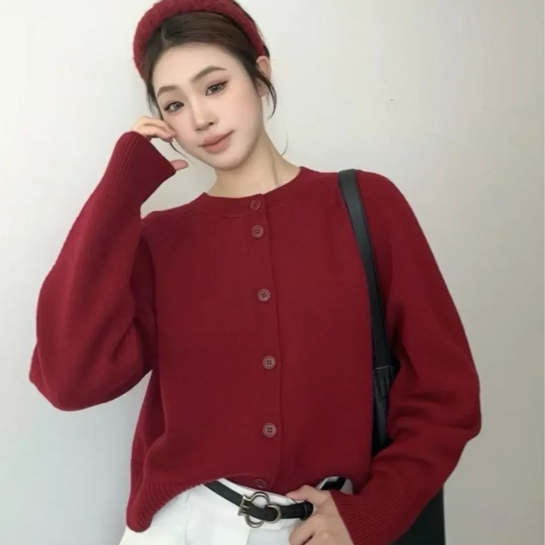 阿玛施新款100%绵羊毛548033百搭针织衫毛衣简名媛风绵羊毛针织衫