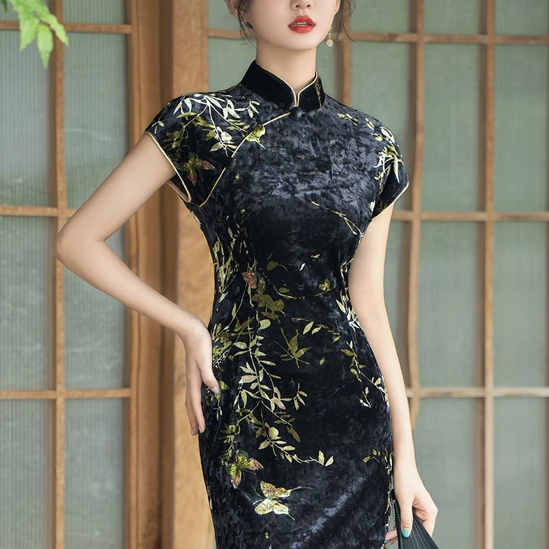 高端新中式绝美旗袍夏天2025新款日常可穿民国风晚礼服气质老上海