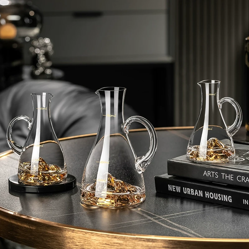 高档白酒分酒器家用饭店用二两量酒器小号玻璃洋酒红酒分酒壶醒酒