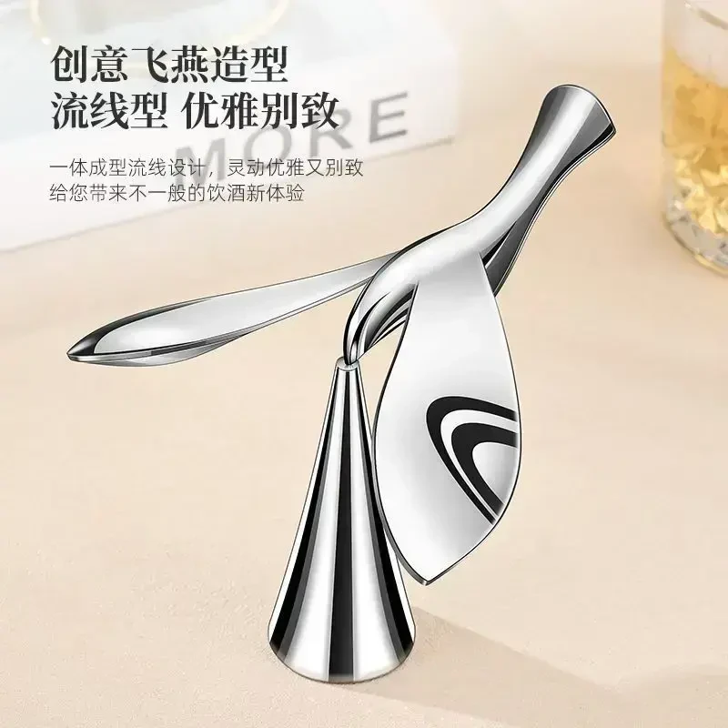 平衡鹰飞鸟开瓶器平衡摆件重力鸟不倒翁不锈钢金属啤酒红酒起瓶器