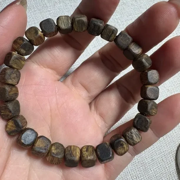 沉香沉香单圈方糖珠手串