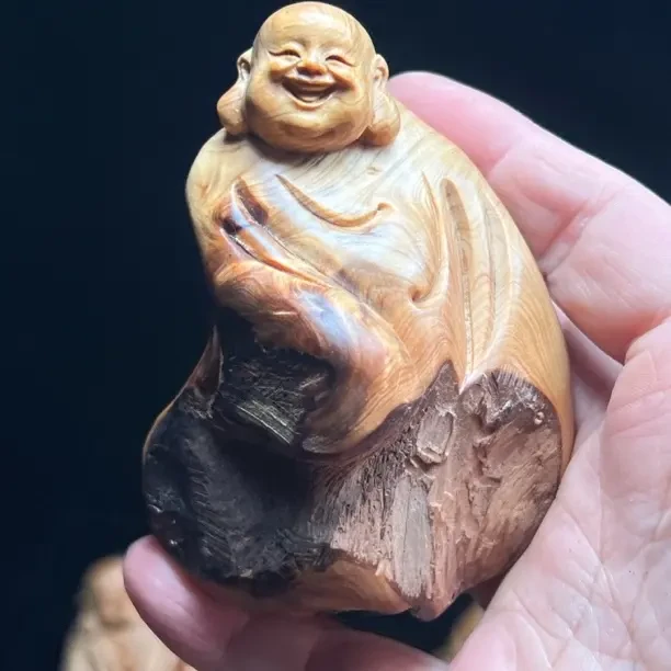 根雕寿星弥勒佛达摩财神观音摆件